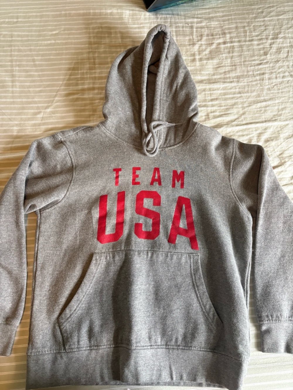 Old Navy Gray Hoodie with Red TEAM USA Graphic